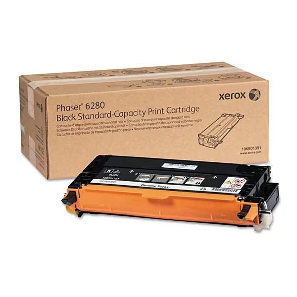 Toner Cartridge, 3000 Page, Black, Printer Series: Phaser, Xerox, Mfr#: 106R01391